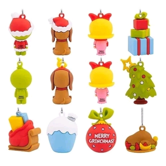 Hallmark The Grinch Countdown Calendar 12 Mini Ornaments Nwt - Picture 3 of 5